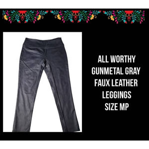 ALL WORTHY | FAUX LEATHER LEGGINGS